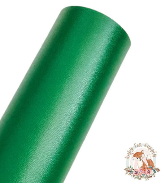 Kelly Green Smooth 9x12 faux leather sheet