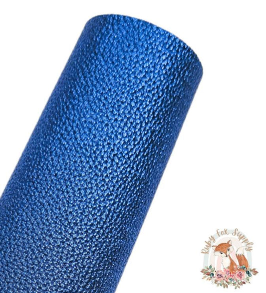 Royal Blue Shimmer Pebbled 9x12 faux leather sheet