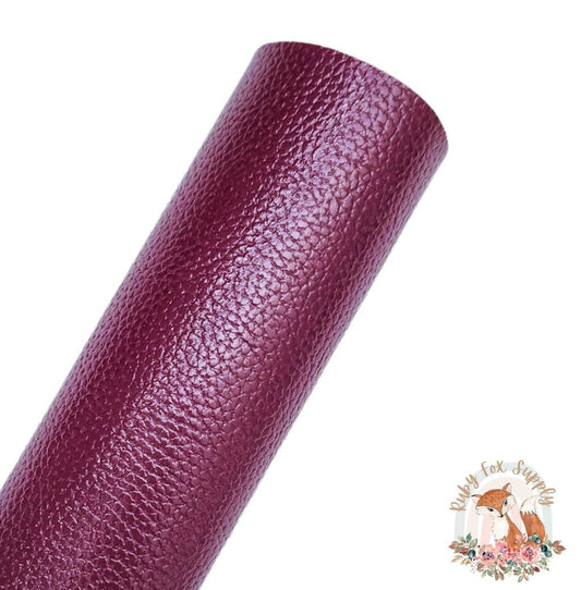 Plum Pebbled 9x12 faux leather sheet