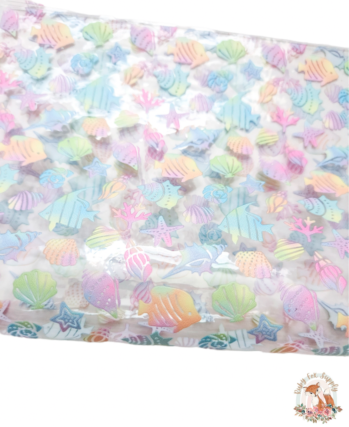 Pastel Sea Creatures Printed Jelly sheet