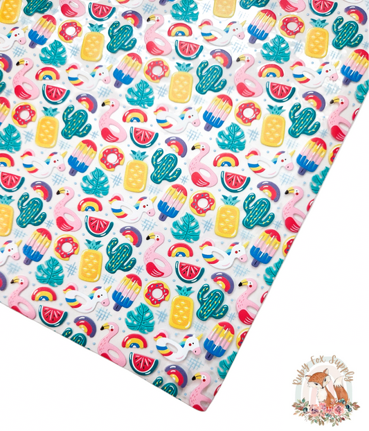 Summer Icons Printed Jelly sheet