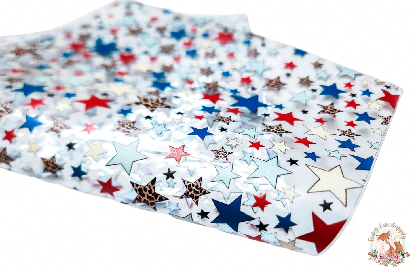 Patriotic Stars Printed Jelly sheet