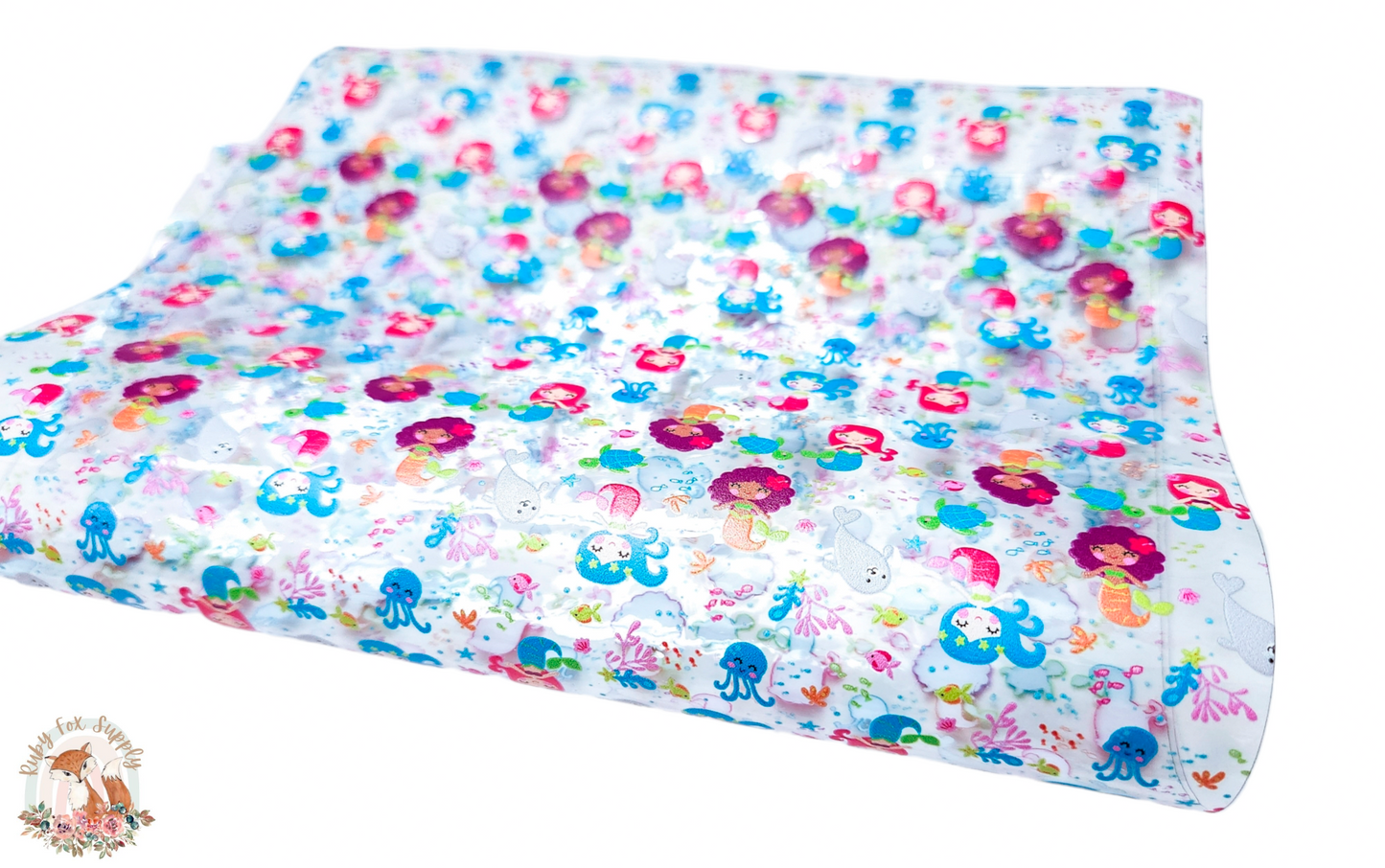 Mermaid and Sea Creatures Printed Jelly sheet