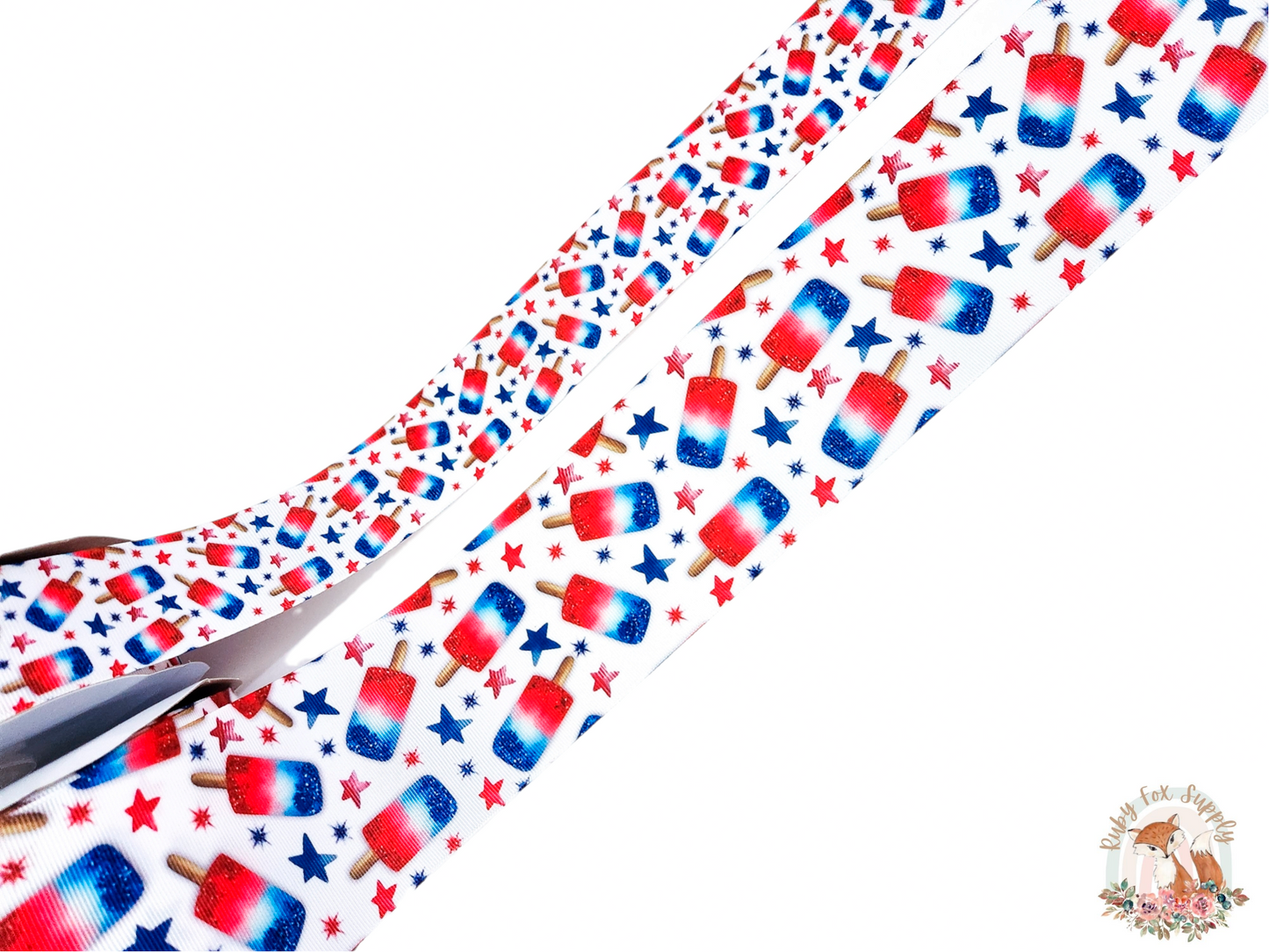 Patriotic Popsicle 3"/1.5" Ribbon
