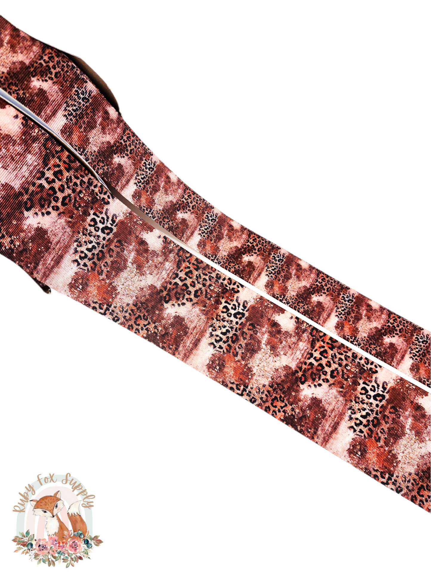 Cheetah Print Splatter 3"/1.5" Ribbon
