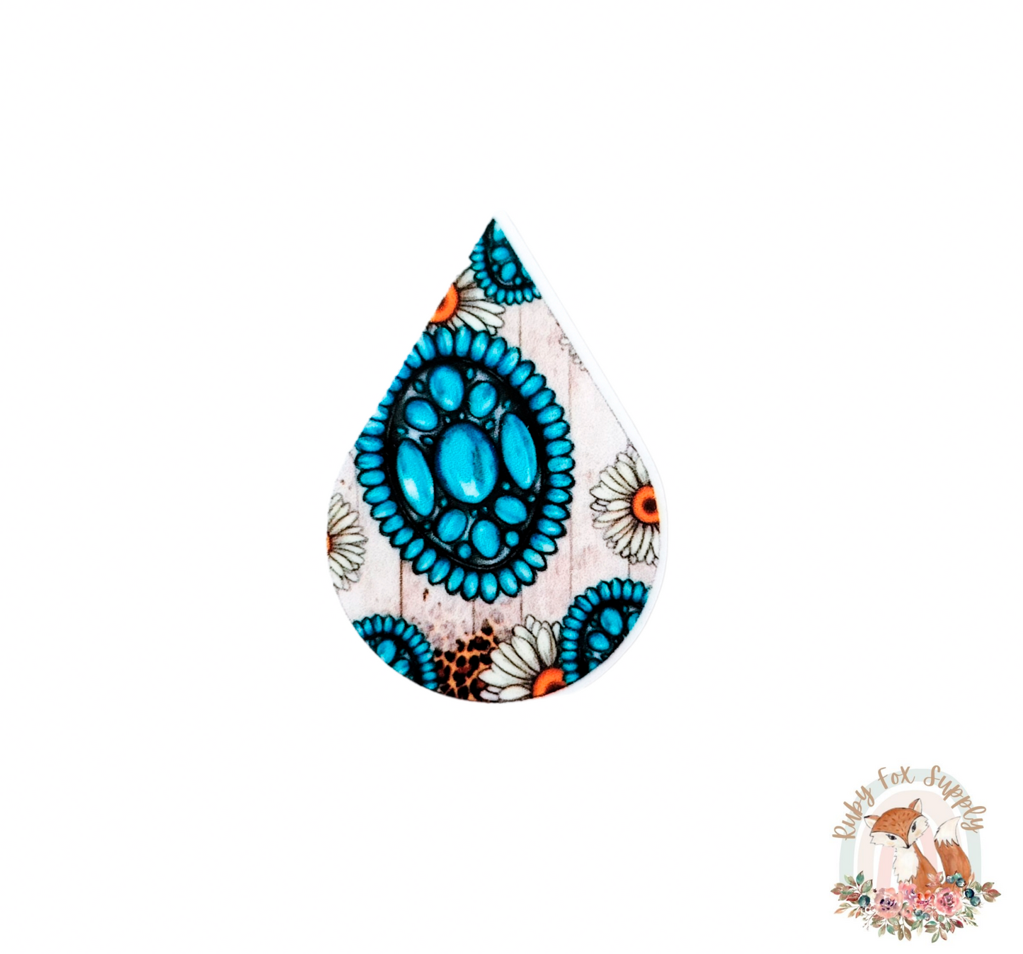 Turquoise Jewelry Resin Earrings