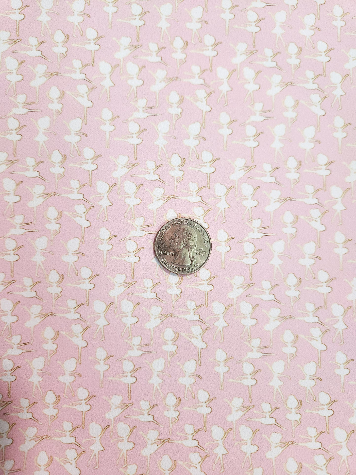 Pink Ballerina 9x12 faux leather sheet