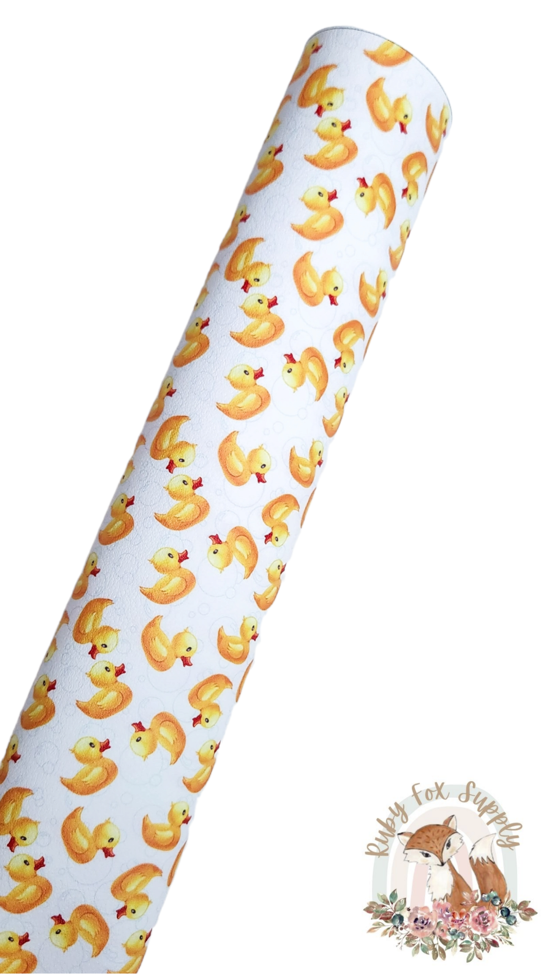 Rubber Ducky 9x12 faux leather sheet