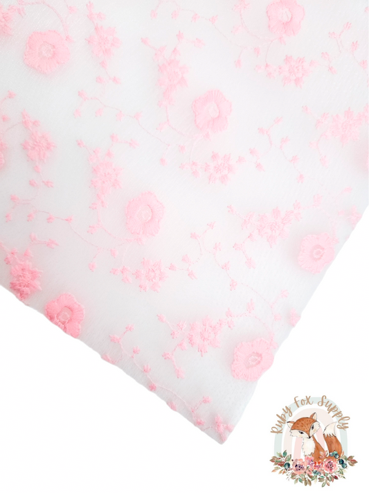 Pink Embroidered Jelly sheet