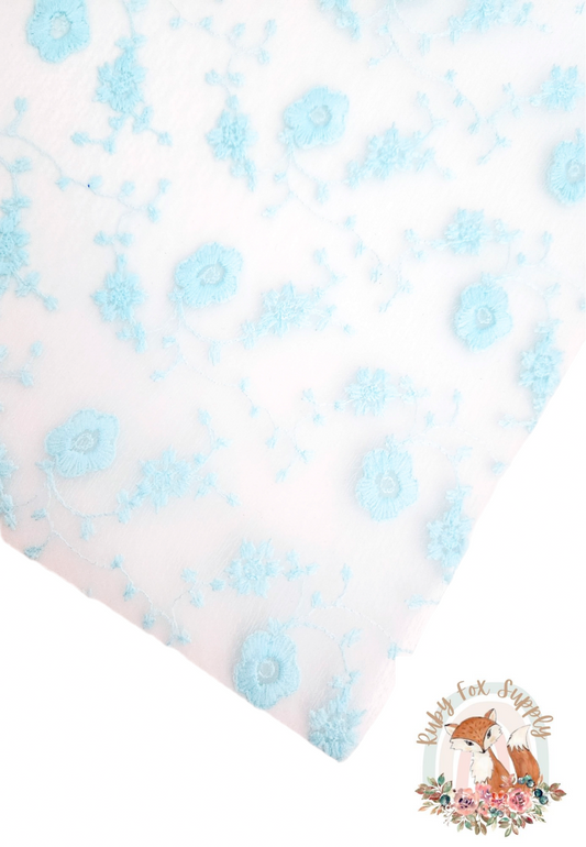 Blue Embroidered Jelly sheet