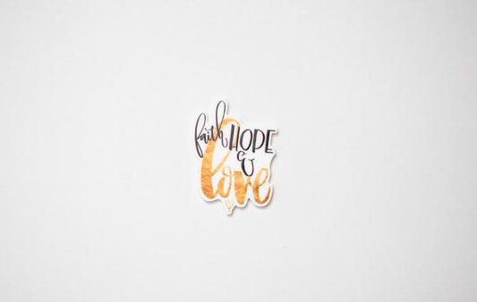 Faith, Hope, Love Resin