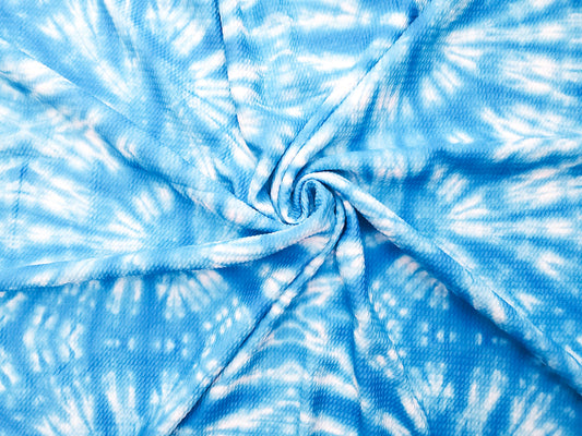 Blue Tie Dye Bullet Fabric Strip