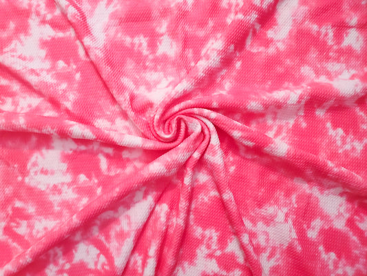 Pink Tie Dye Bullet Fabric Strip