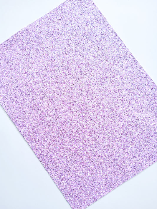 Lavender Chunky Glitter 9x12 faux leather sheet