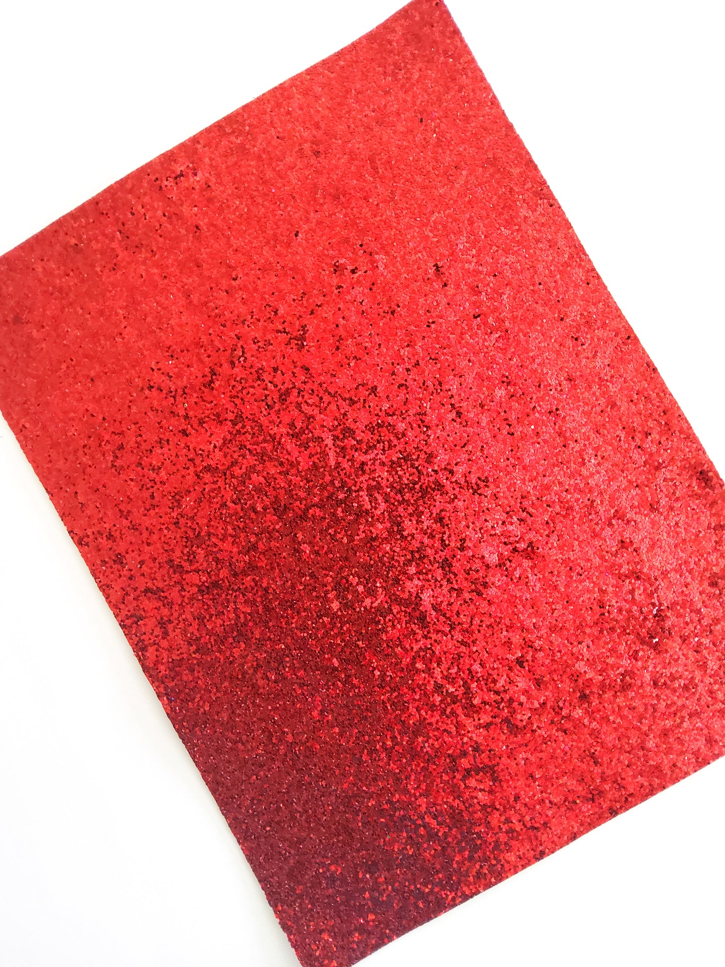 Red Chunky Glitter 9x12 thin faux leather sheet