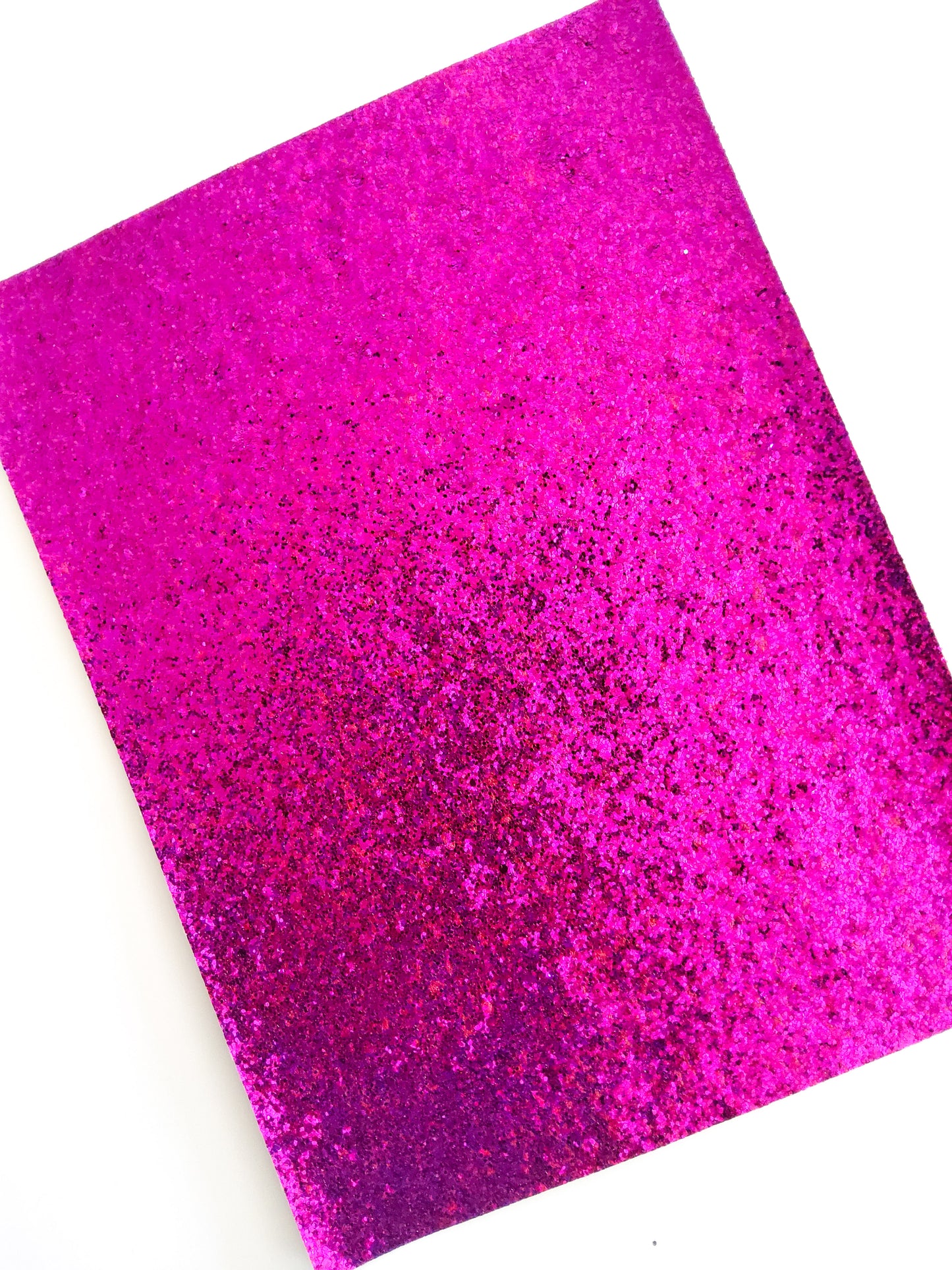 Dark Pink Chunky Glitter 9x12 thin faux leather sheet
