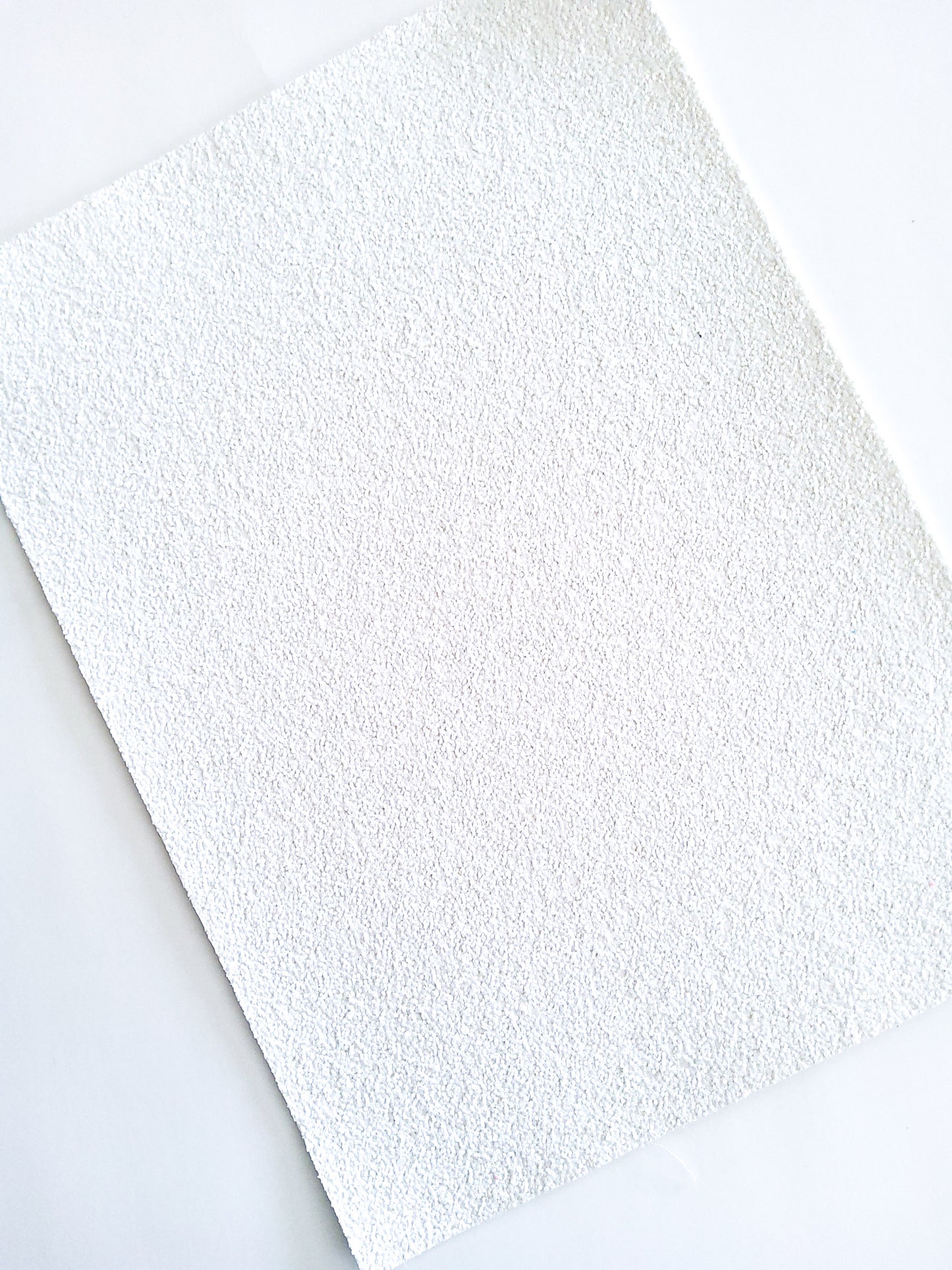 Snow White Chunky Glitter 9x12 faux leather sheet