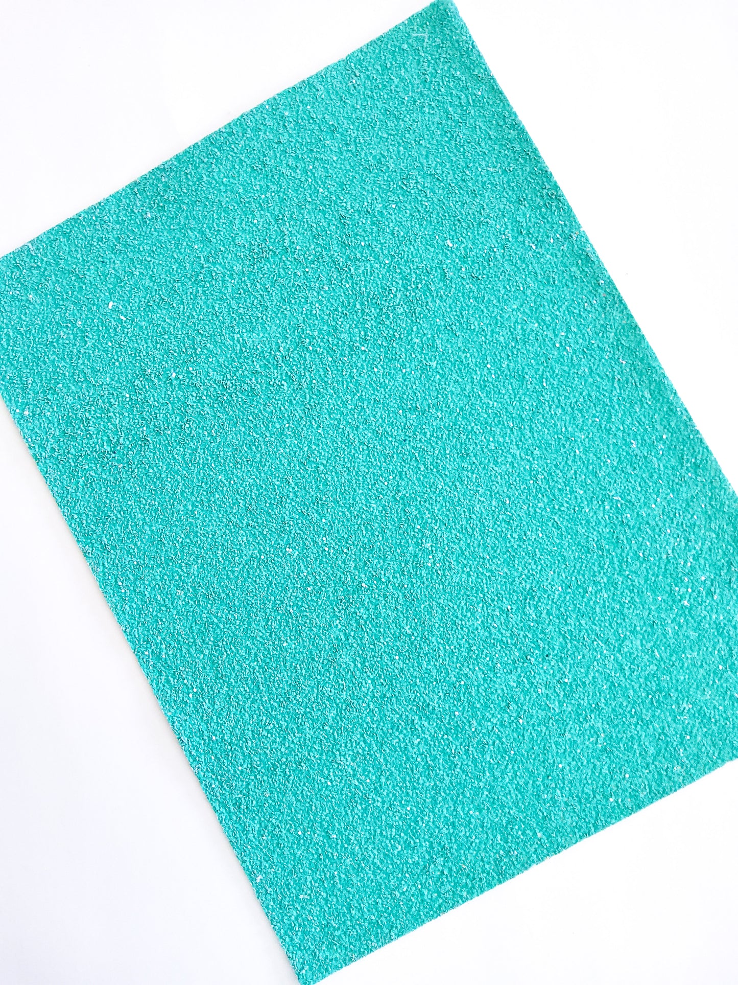 Turquoise Waters Chunky Glitter 9x12 faux leather sheet