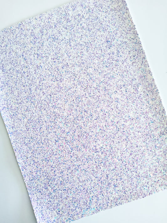 Candied Lavender Chunky Glitter 9x12 faux leather sheet