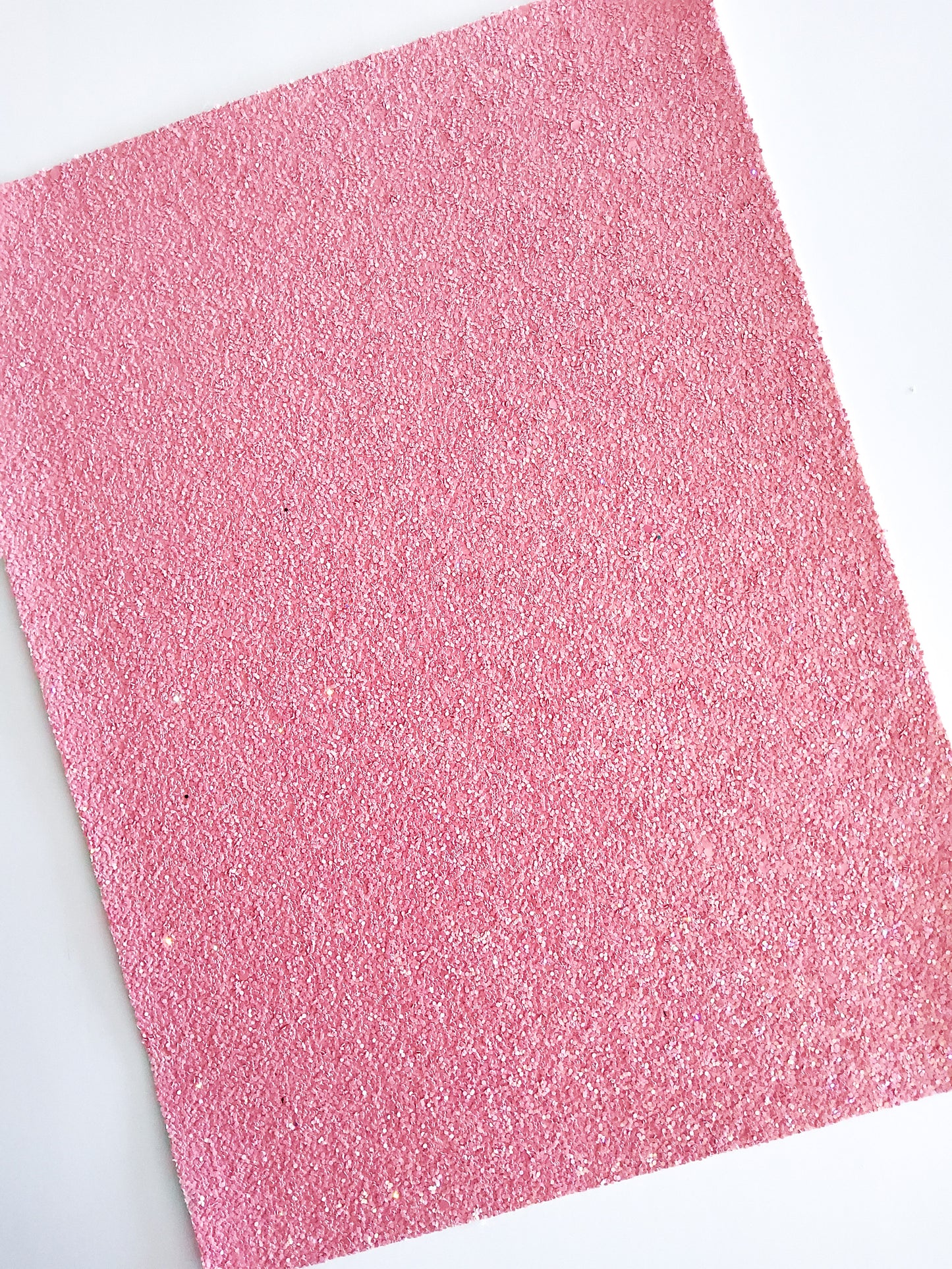 Flamingo Pink Chunky Glitter 9x12 faux leather sheet