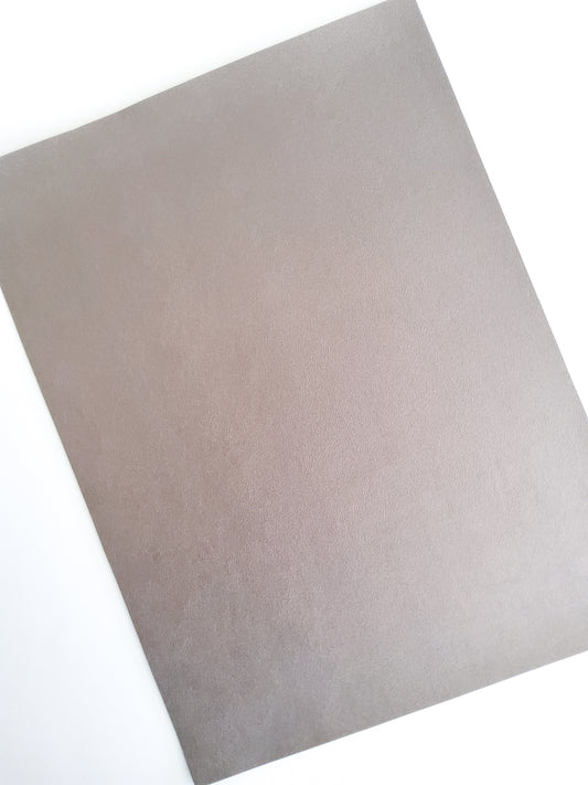 Gunmetal Shimmer Smooth 9x12 faux leather sheet