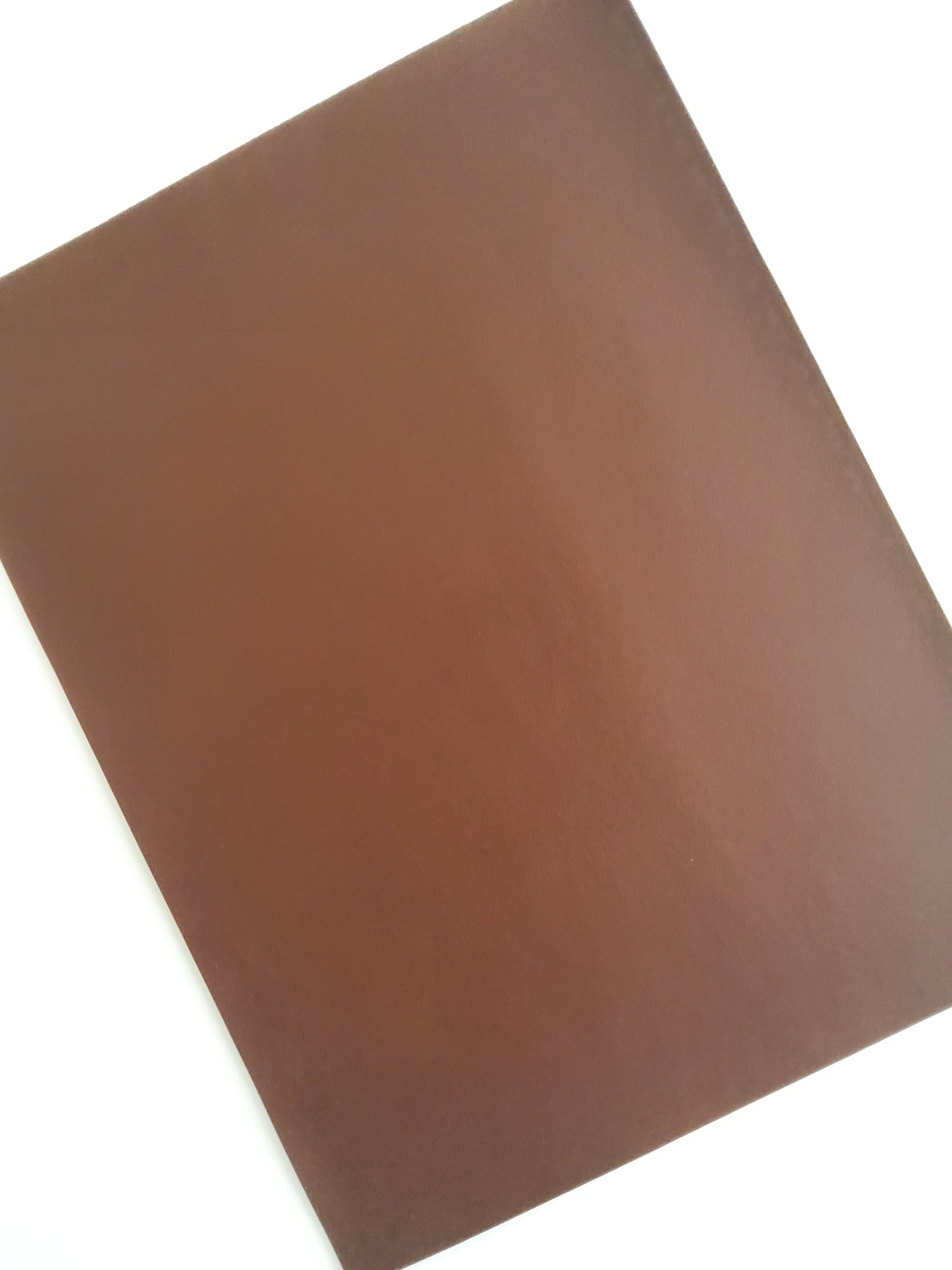 Brown Smooth 9x12 faux leather sheet