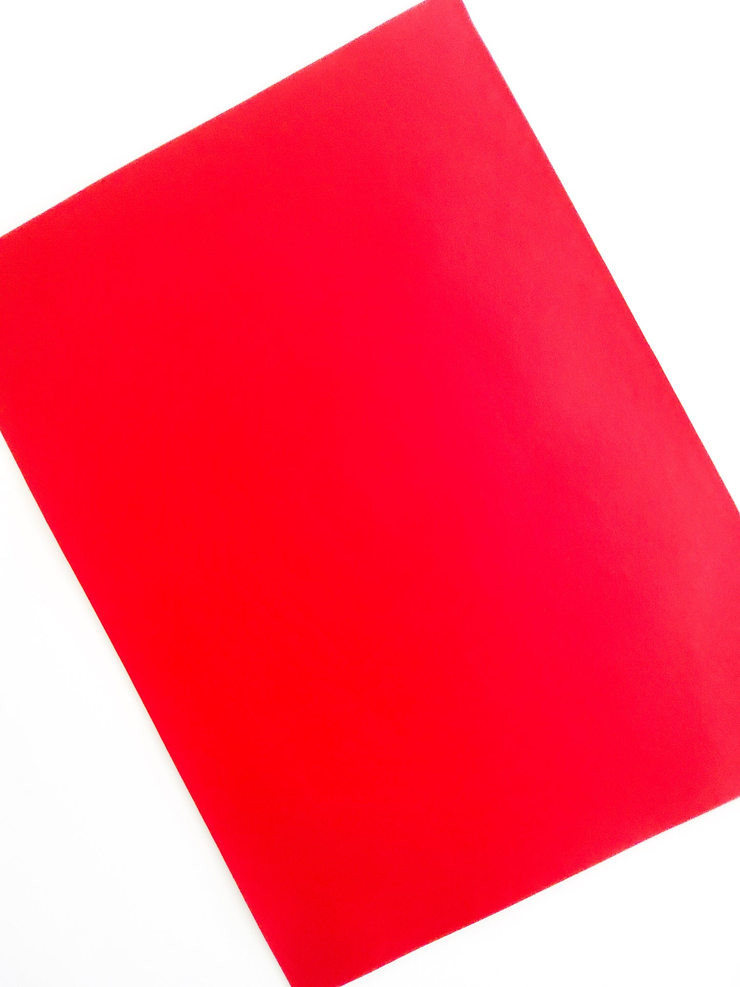 Red Smooth 9x12 faux leather sheet