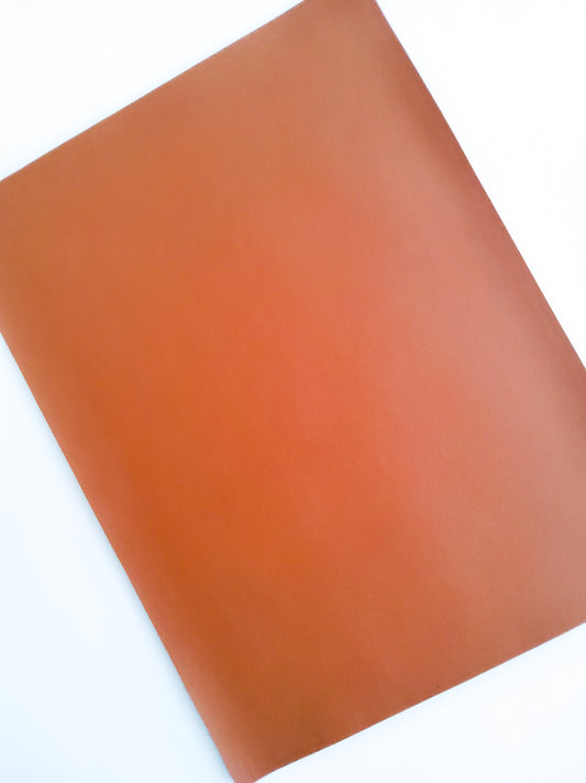 Caramel Brown Smooth 9x12 faux leather sheet