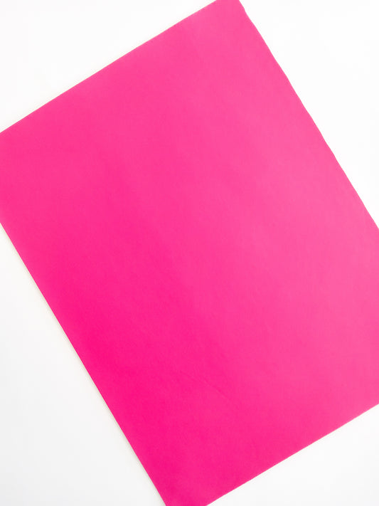 Hot Pink Smooth 9x12 faux leather sheet
