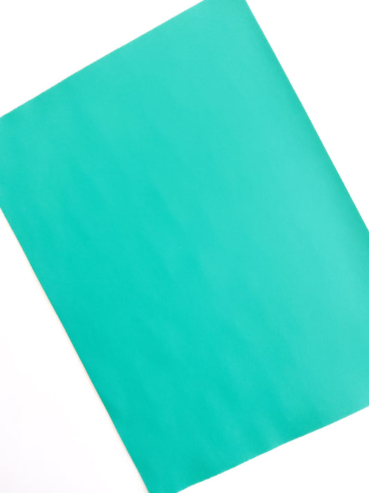 Sea Green Smooth 9x12 faux leather sheet