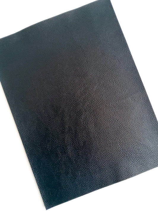 Black Pebbled 9x12 faux leather sheet