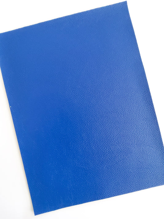 Royal Blue Pebbled 9x12 faux leather sheet