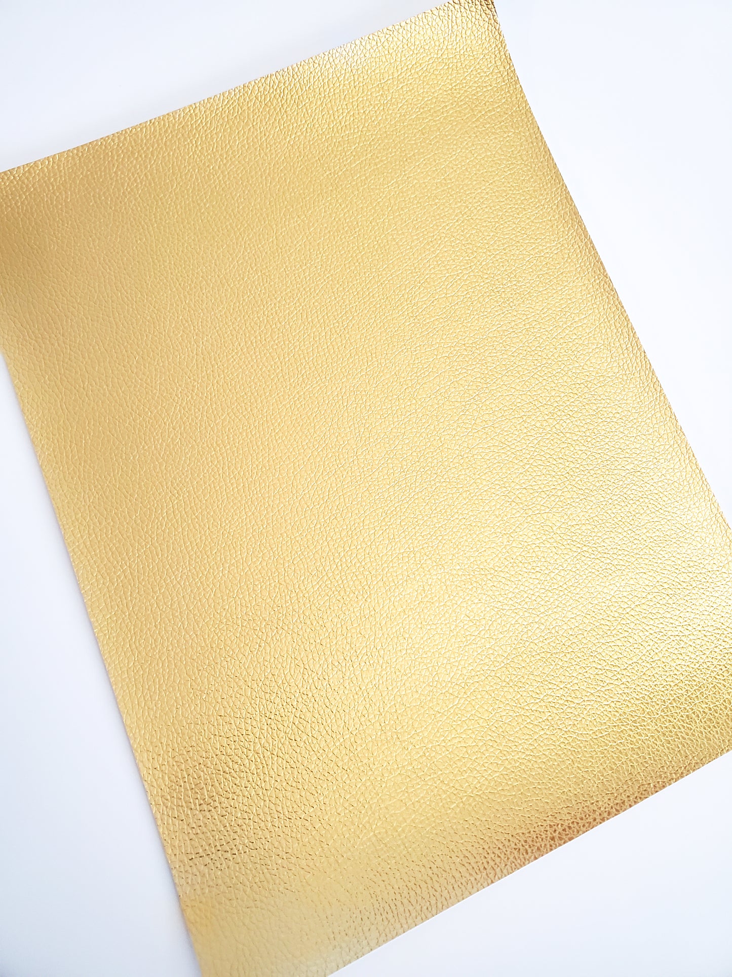 Metallic Gold Pebbled 9x12 faux leather sheet