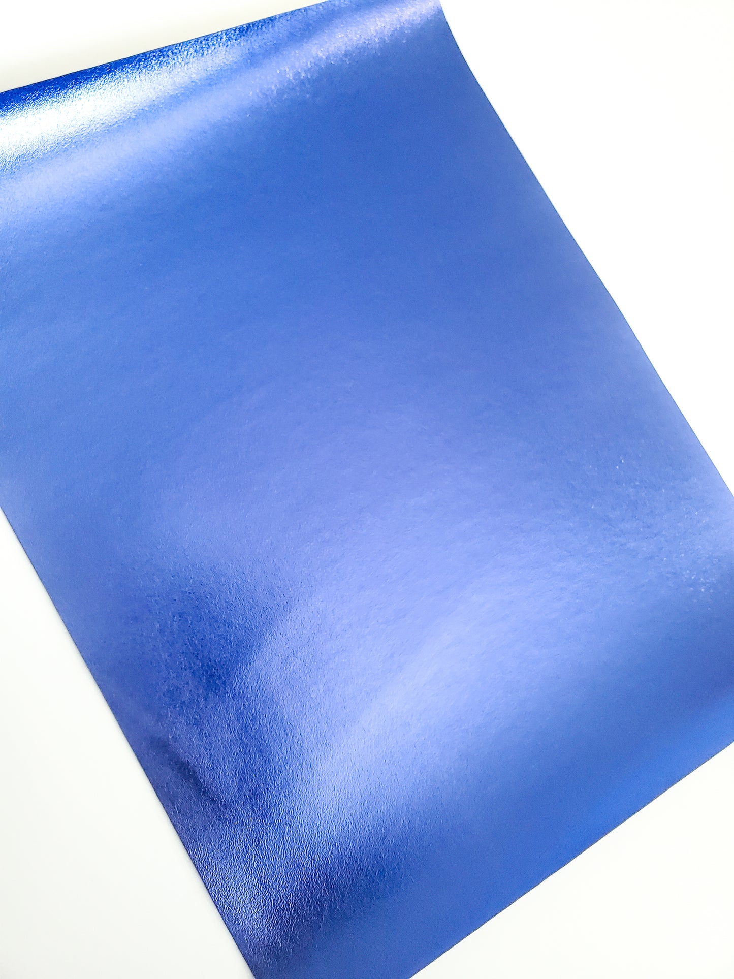 Metallic Blue Smooth 9x12 faux leather sheet