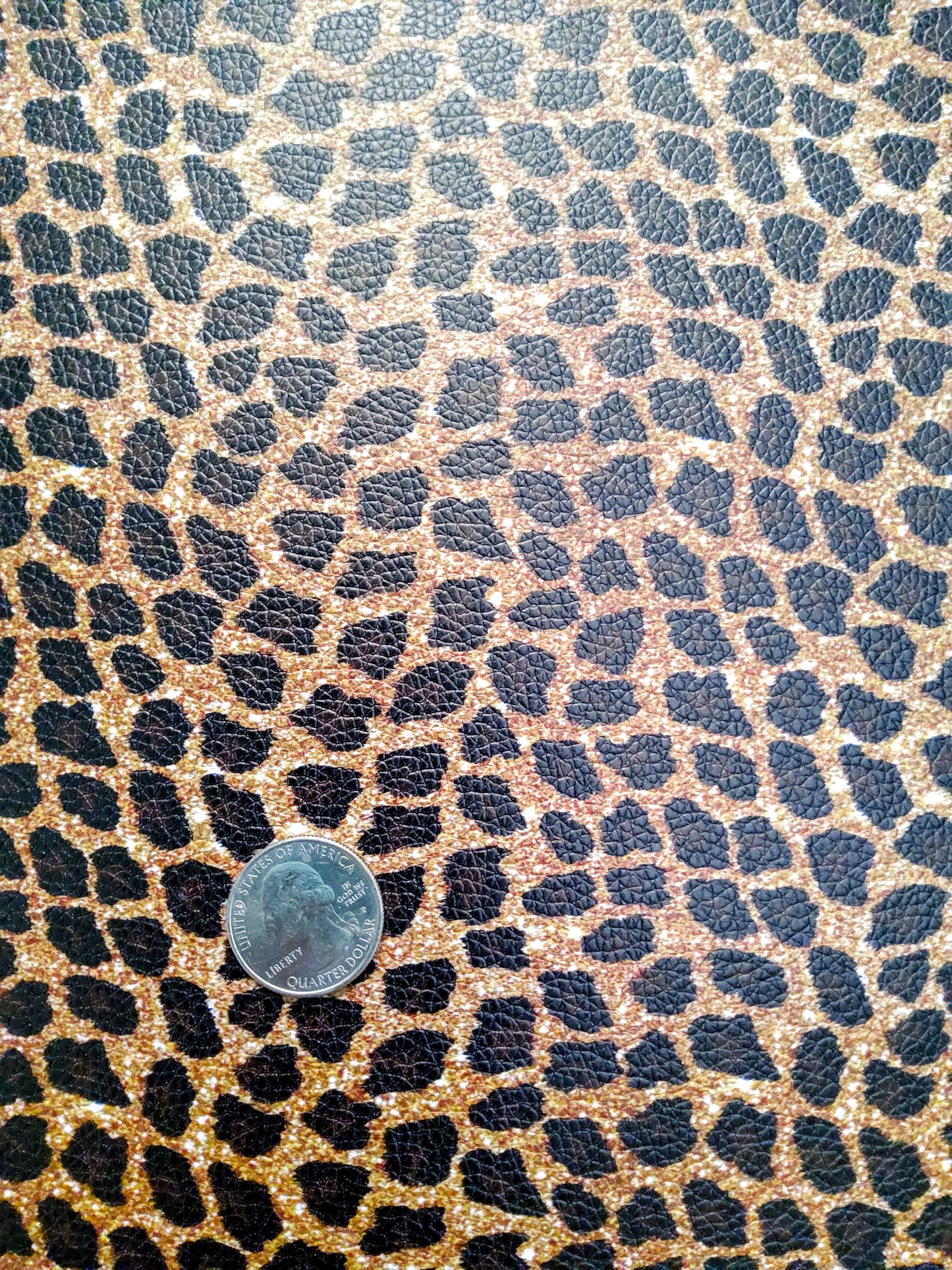 Animal Print Brown 9x12 faux leather sheet