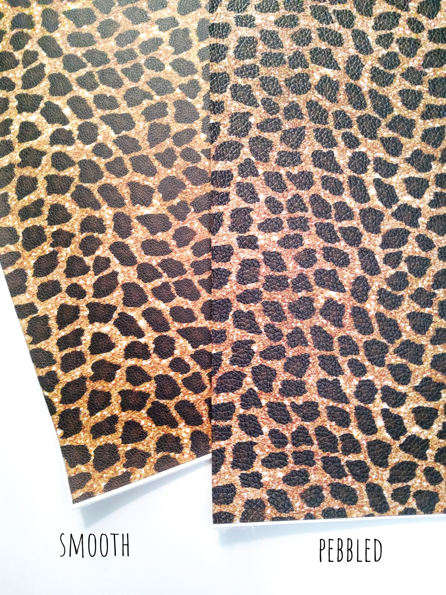 Animal Print Brown 9x12 faux leather sheet
