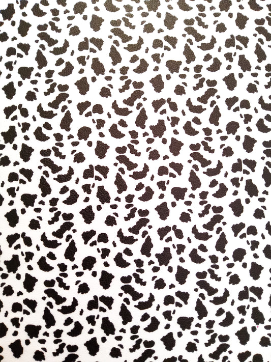 Small Cow Print 9x12 faux leather sheet