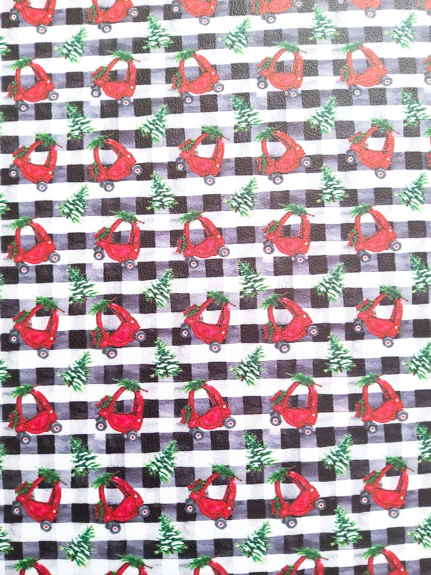 Christmas Coupes 9x12 faux leather sheet