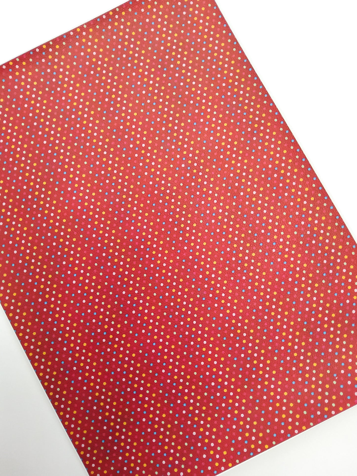 Fall Dots 9x12 faux leather sheet