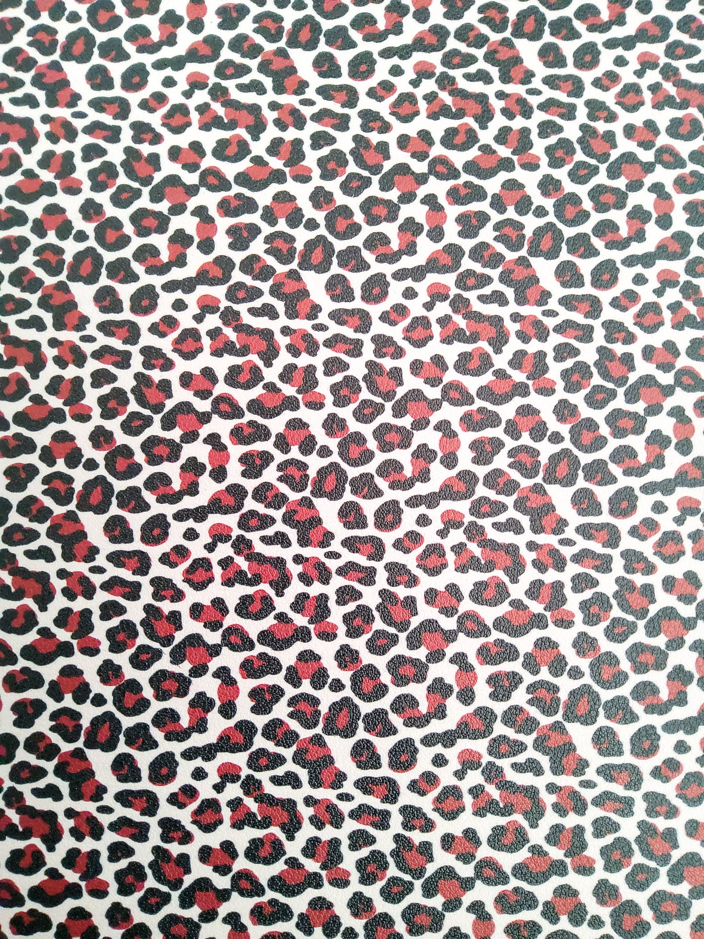 Large Leopard/Cheetah Animal Print 9x12 faux leather sheet