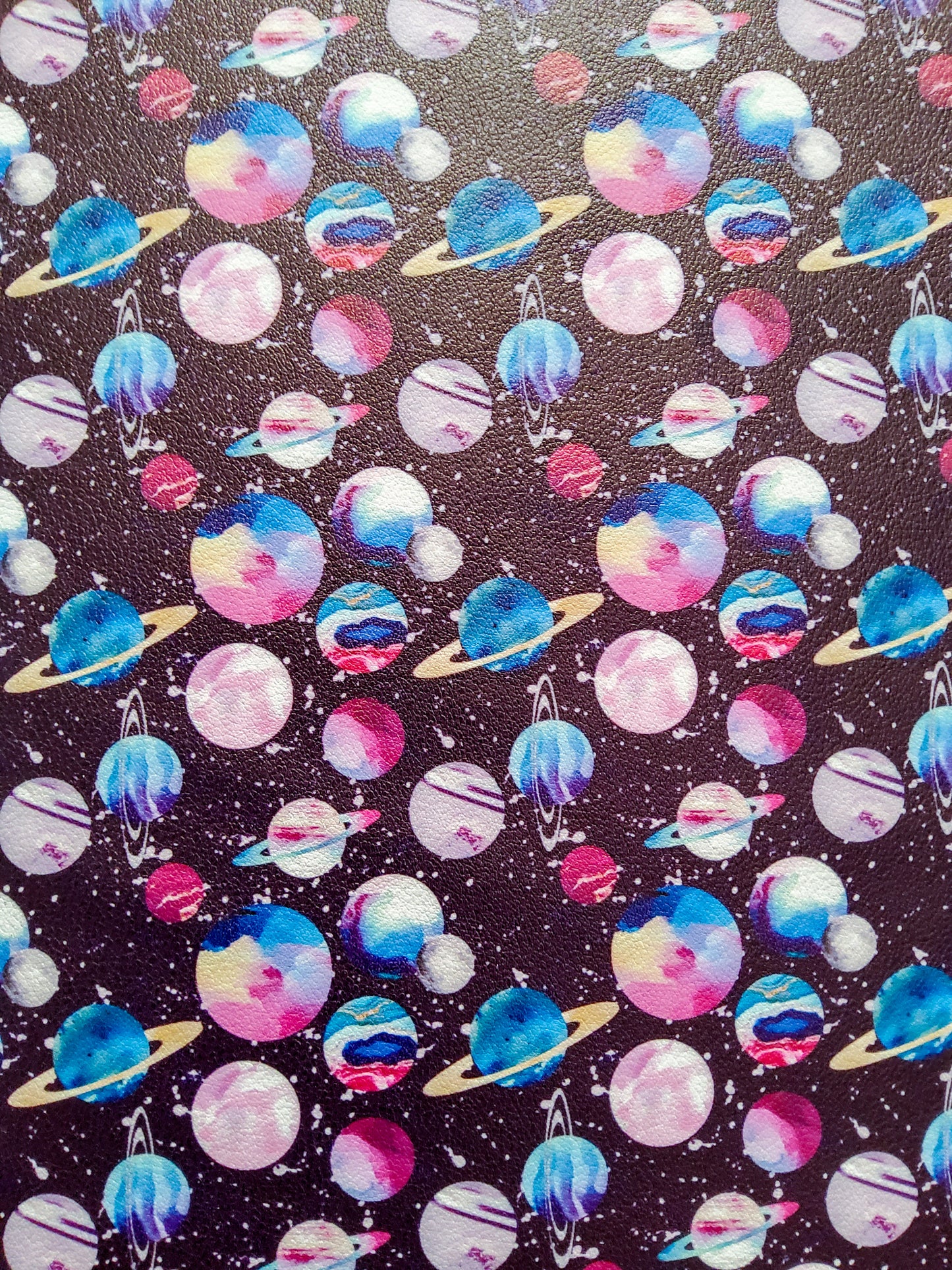 Space 9x12 faux leather sheet