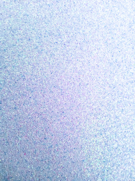 Icy Blue Chunky Glitter 9x12 faux leather sheet