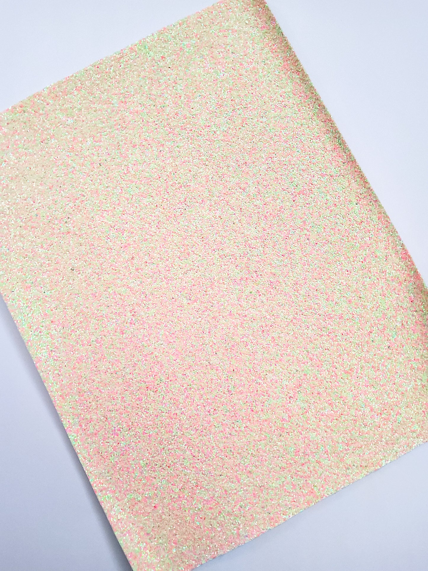 Pink and Green Neon Chunky Glitter 9x12 faux leather sheet