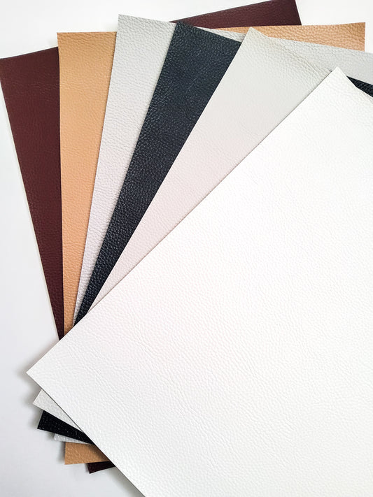 Neutral Shades Pebbled Set 9x12 faux leather sheet