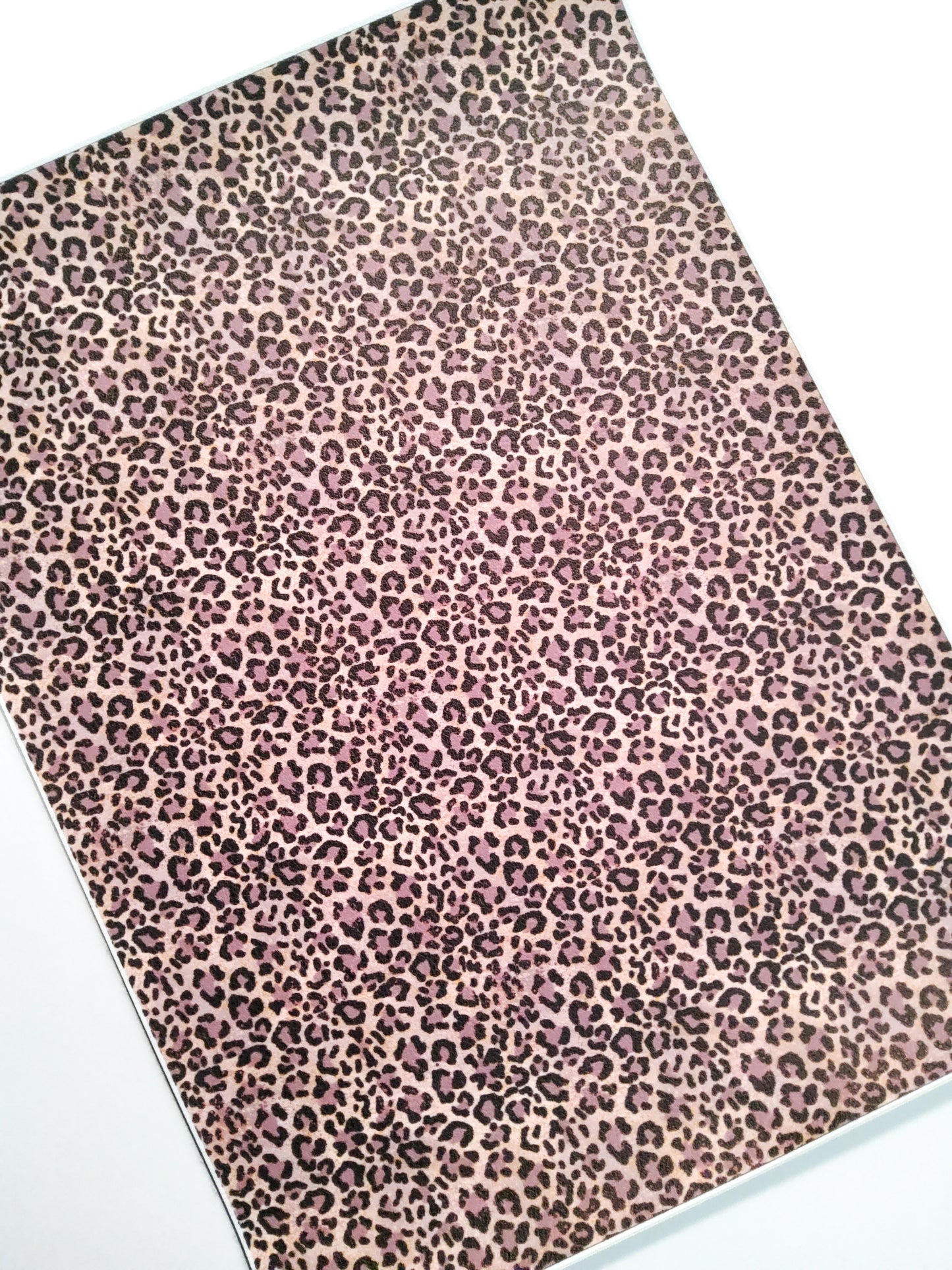 Muted Brown Animal Print 9x12 faux leather sheet