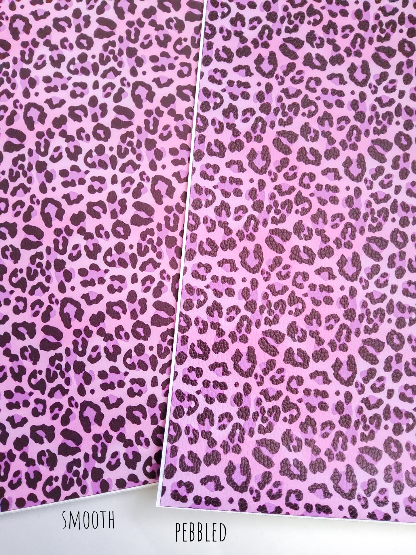 Purple Animal Print 9x12 faux leather sheet
