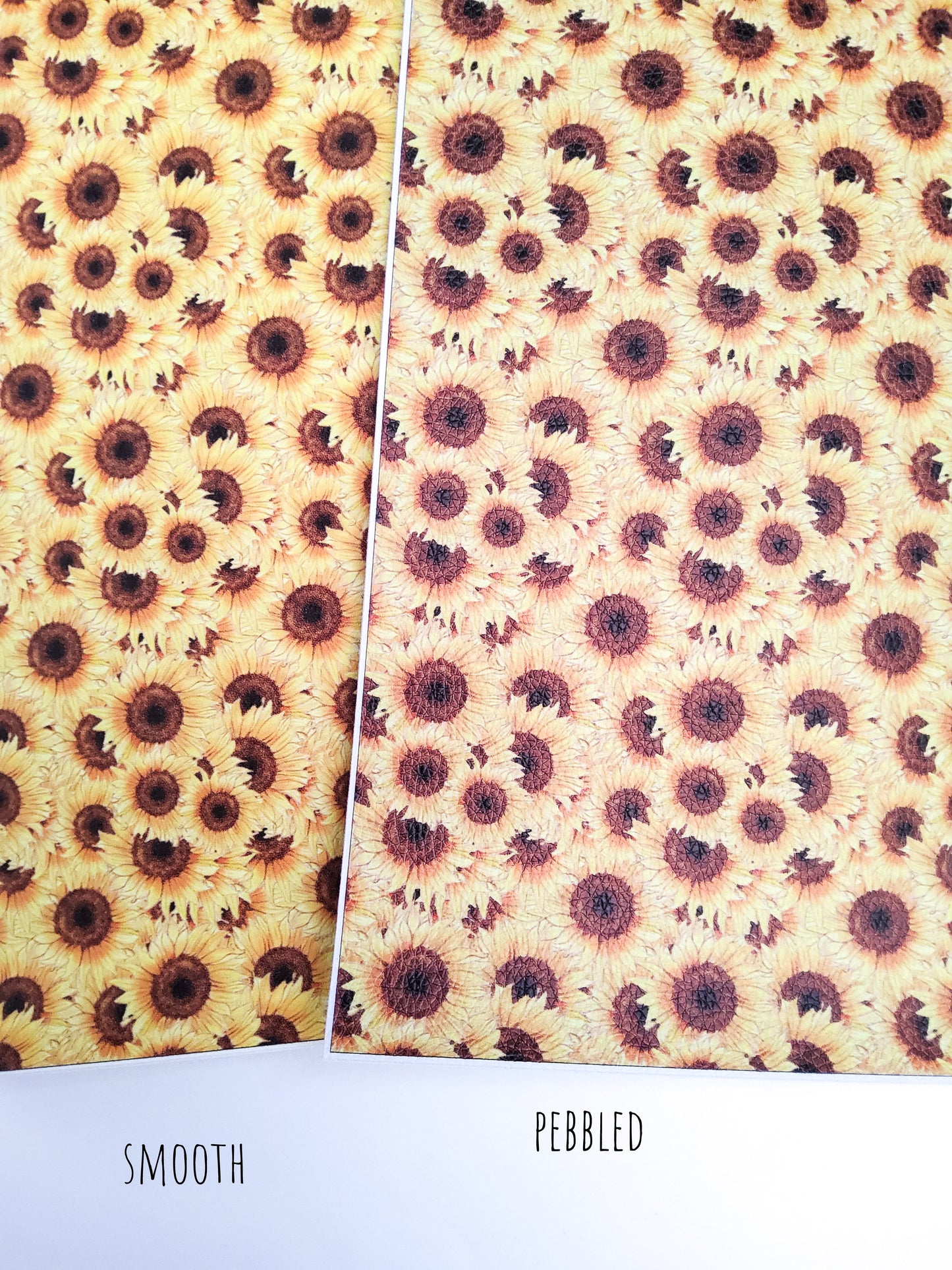 Sunflower Collage 9x12 faux leather sheet
