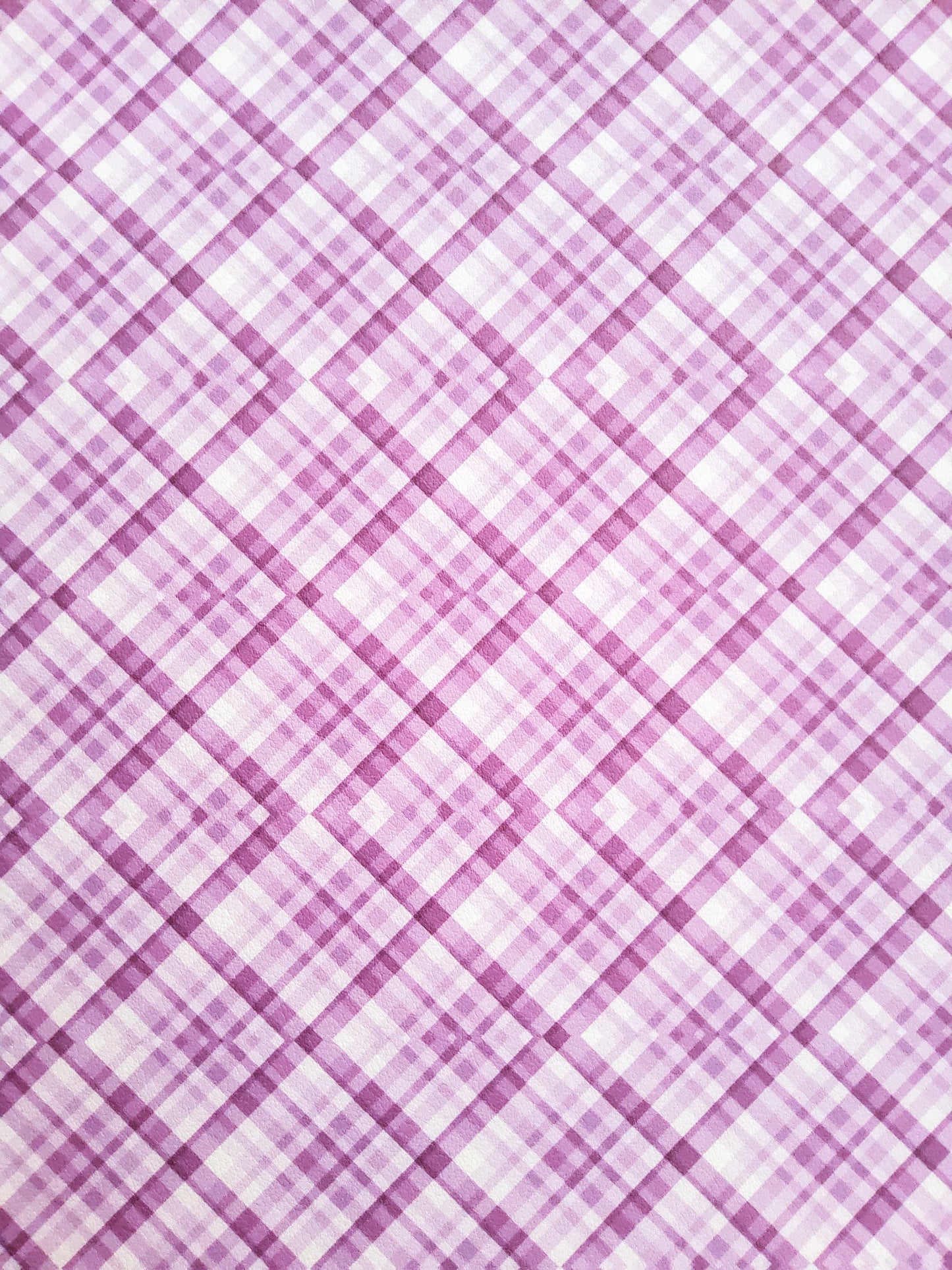 Purple Diamond Plaid 9x12 faux leather sheet