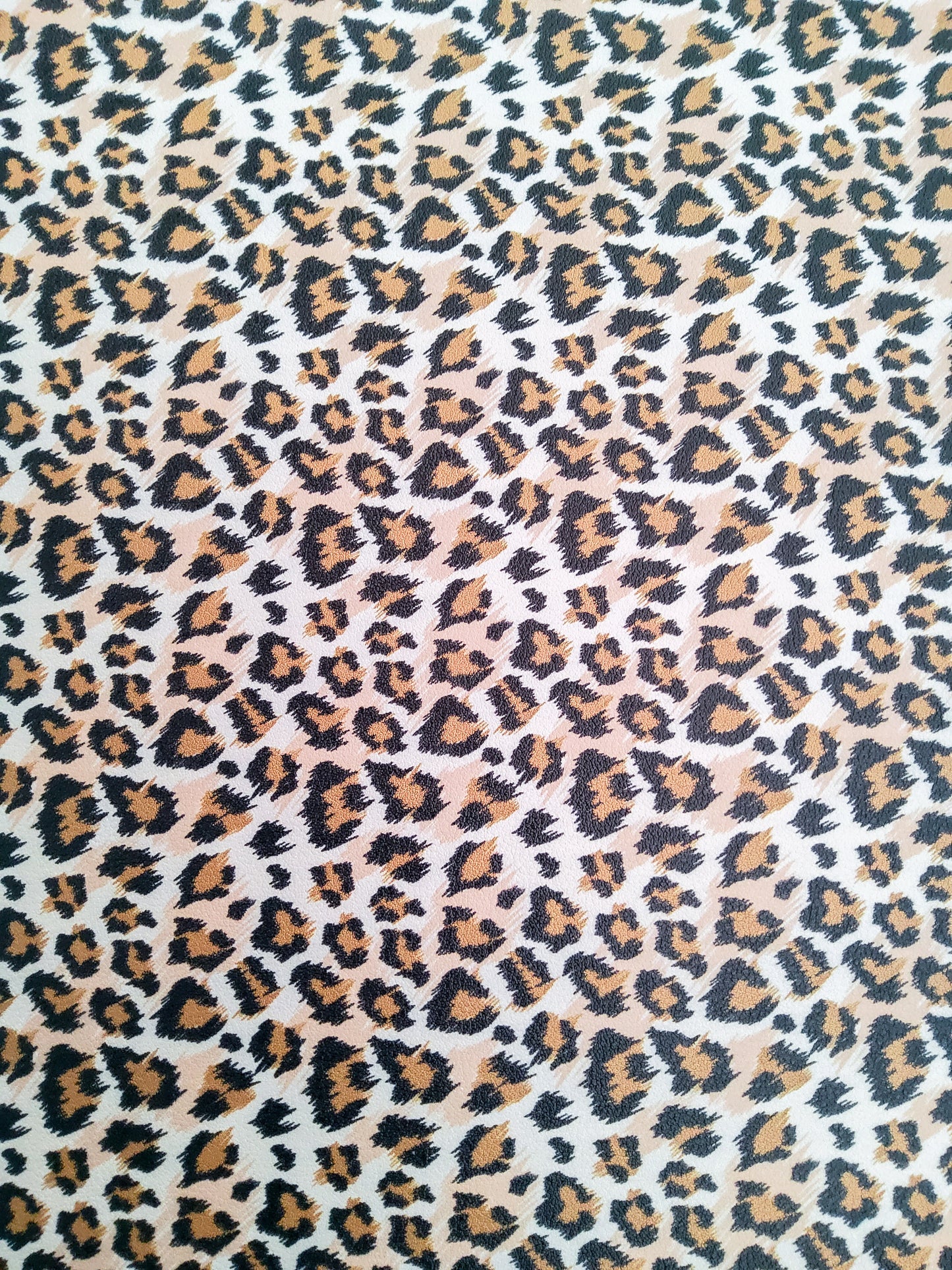 Leopard Print Real 9x12 faux leather sheet