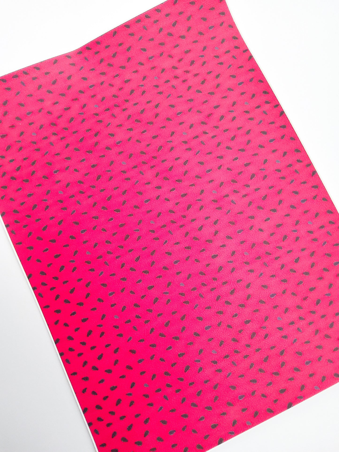 Watermelon Seeds 9x12 faux leather sheet